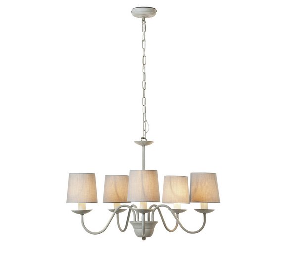 Buy Heart of House Aster 5 Light Chandelier Ceiling Light - Grey at Argos.co.uk - Your Online ...